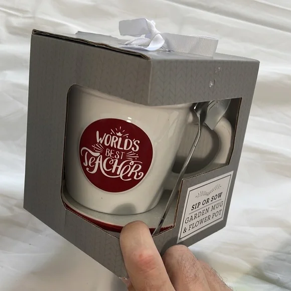 NIB sip or sow garden mug and flower pot for teachers 20oz. - Picture 5 of 5